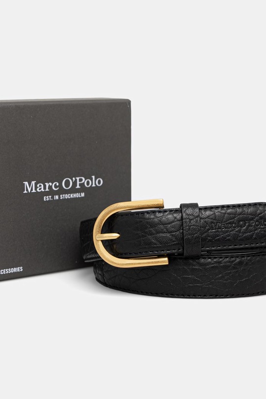 Akcesoria Marc O'Polo pasek damski skórzany 5000011531 czarny