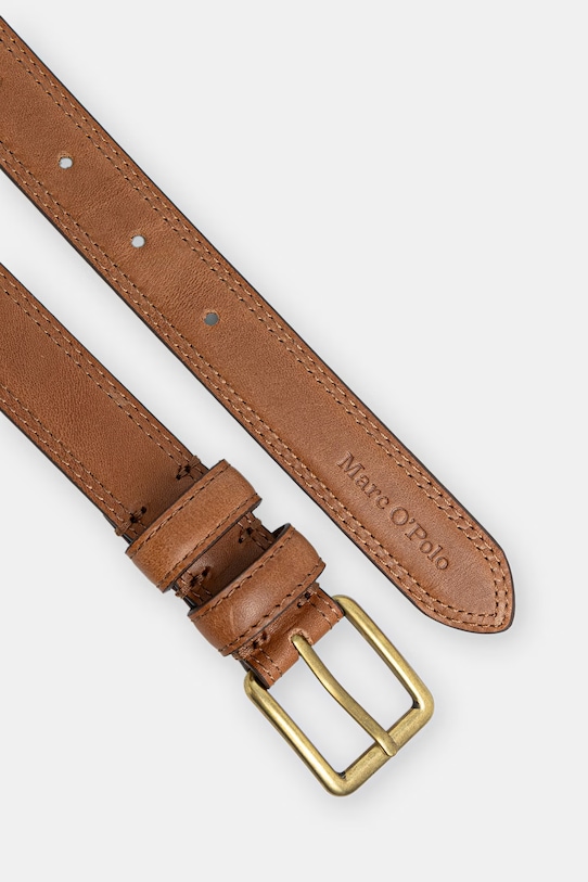 Marc O'Polo pasek damski skórzany 5000011545 brązowy SS26