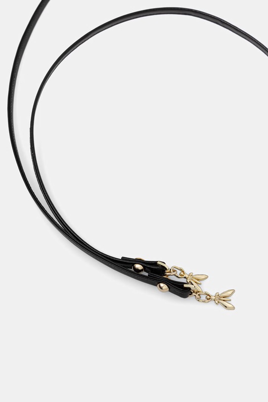 Patrizia Pepe pasek damski skórzany czarny 2W0030.L048