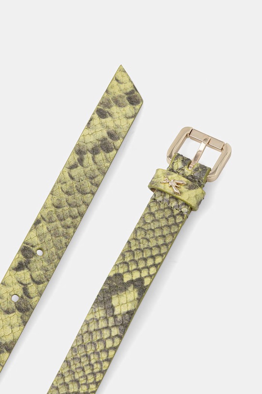 Patrizia Pepe pasek damski skórzany 2W0047.L032 zielony SS26