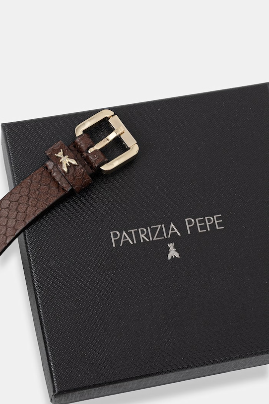 Accesorii Patrizia Pepe curea damska de piele 2W0047.L032 maro
