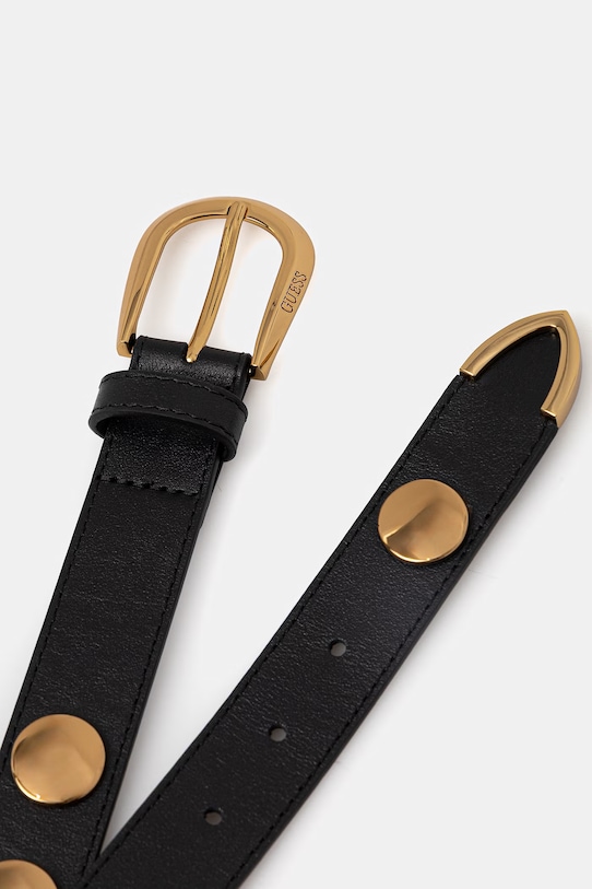 Шкіряний ремінь Guess BW9348.P6230 чорний SS26