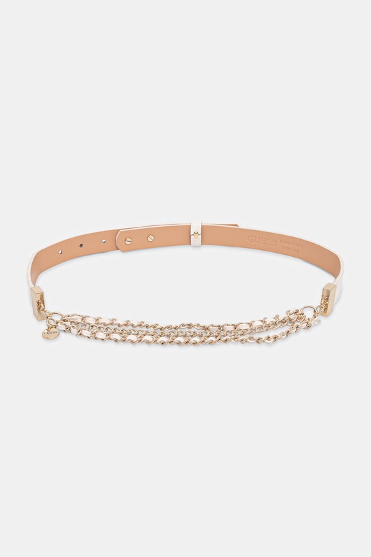 Guess pasek damski LIBBY beżowy BW9353.P6225