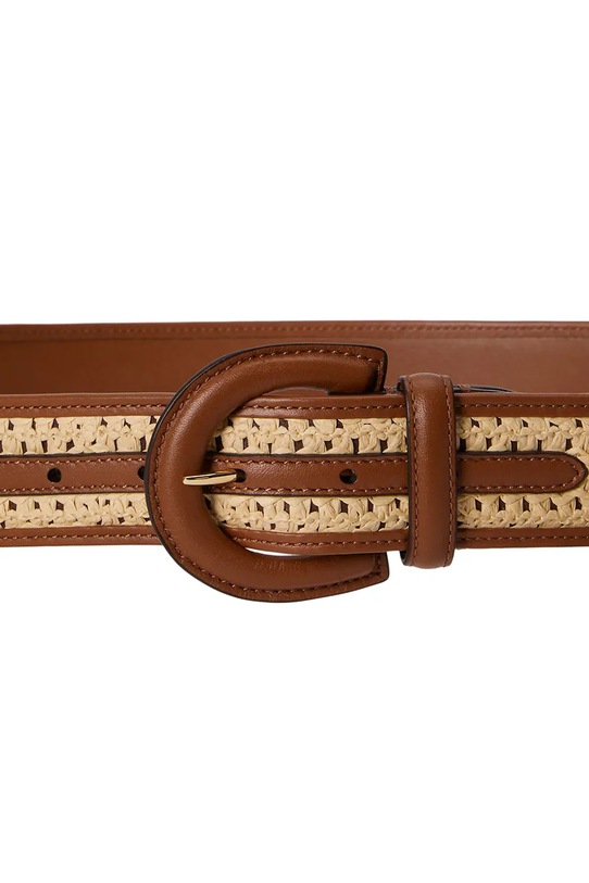 Lauren Ralph Lauren pasek do sukienki damski 412P10209 brązowy SS26