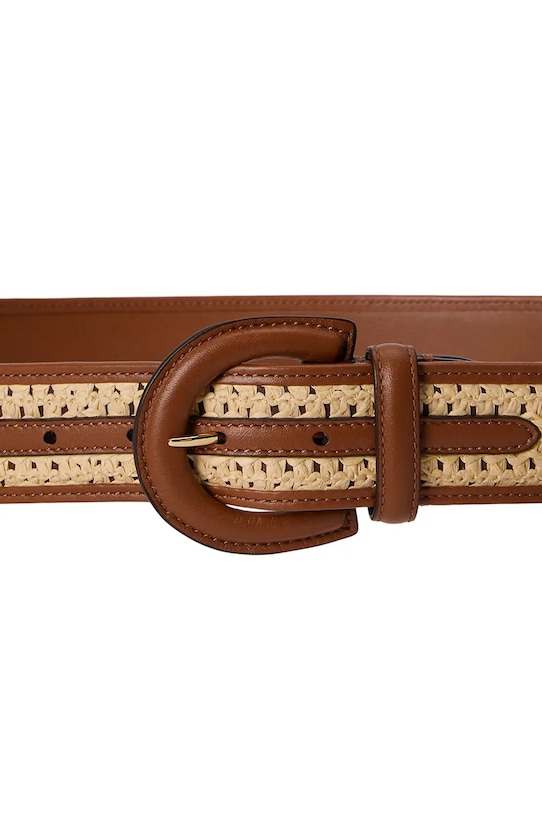 Lauren Ralph Lauren pasek do sukienki damski 412P10209 brązowy SS26