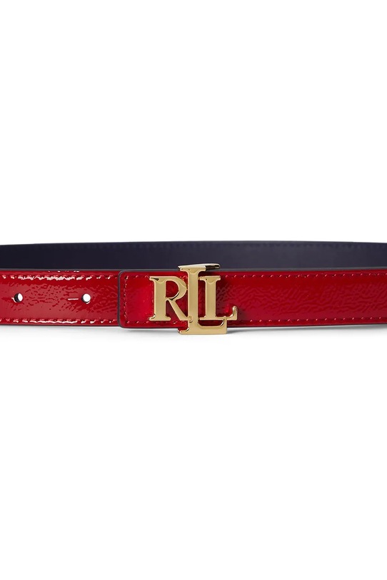 Akcesoria Lauren Ralph Lauren pasek dwustronny damski skórzany 412P10210 czerwony