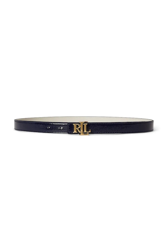 Lauren Ralph Lauren двосторонній ремінь жіночий шкіряний темно-синій 412P10210