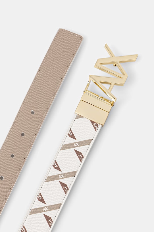 Dodaci Armani Exchange dvostrani remen za žene od imitacije kože XW001203.AF17155 bež