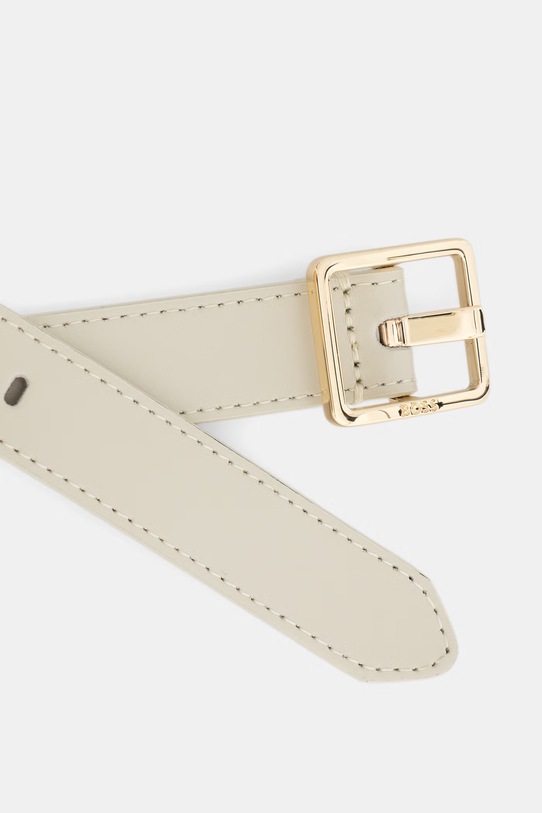 BOSS pasek damski skórzany Eleri-G 50559698 beżowy SS26