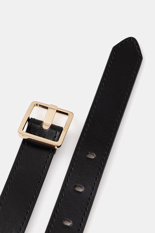Kožený opasok BOSS Eleri-G 50559698 čierna SS26