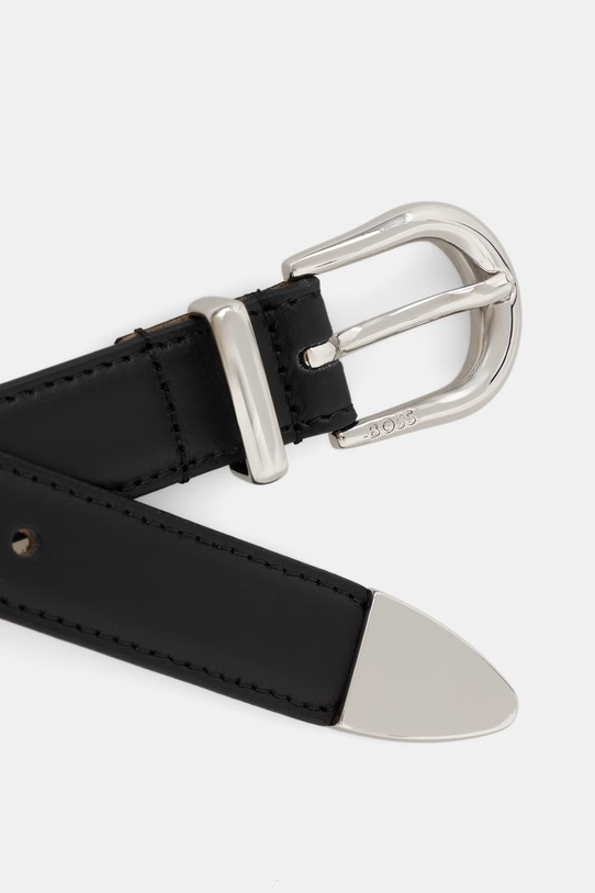 BOSS pasek damski skórzany 50563786 czarny SS26