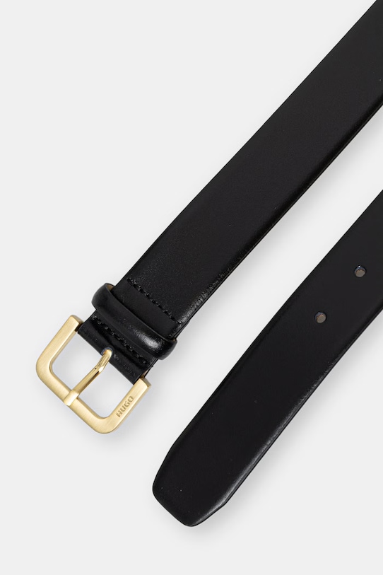 HUGO pasek damski skórzany 50541177 czarny SS26