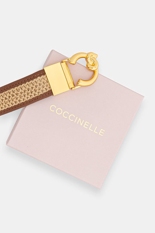 Coccinelle pasek damski skórzany beżowy E3.UOR.11.06.01