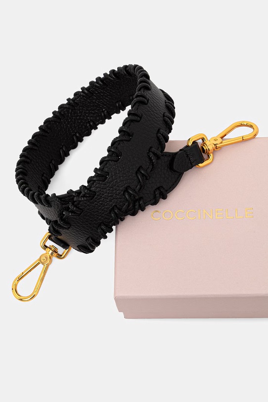 Аксесуари Coccinelle ремінець для сумки жіночий шкіряний E3.UC5.68.01.01 чорний