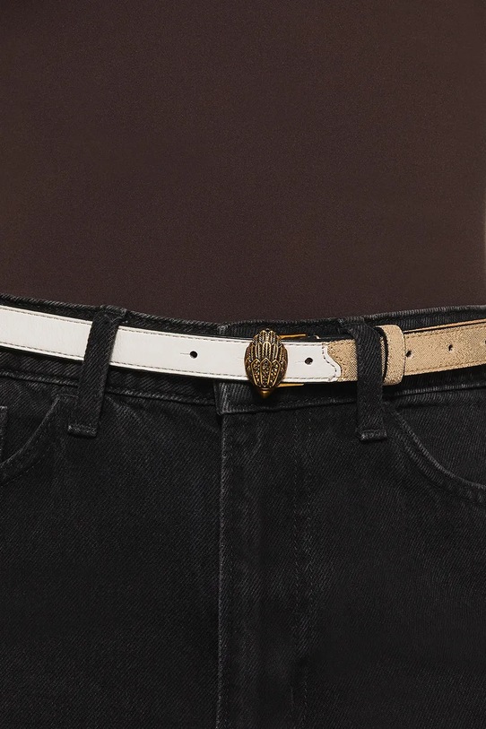 Kurt Geiger London cintura da donna in pelle Eagle Belt beige 5255815129