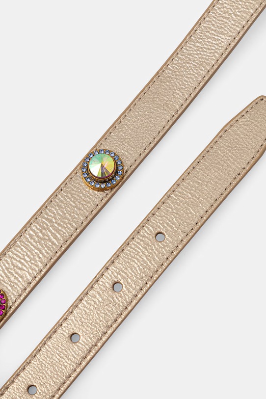 Kurt Geiger London pasek damski skórzany Octavia Belt 5632761109 złoty SS26