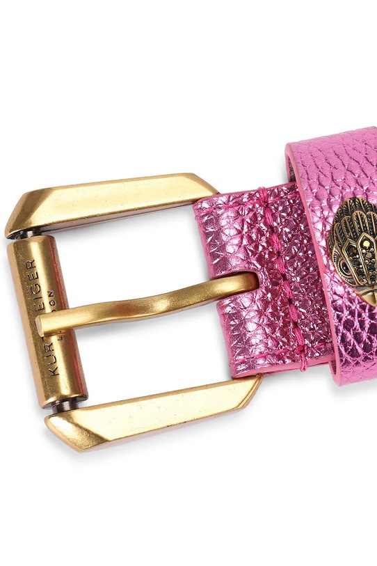 Accessori Kurt Geiger London cintura da donna in pelle Kensington Weave 5633369109 rosa
