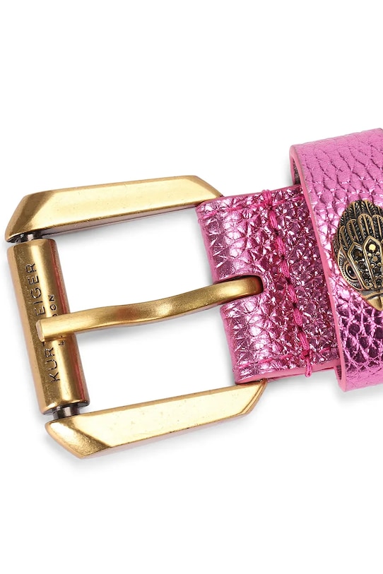 Accessori Kurt Geiger London cintura da donna in pelle Kensington Weave 5633369109 rosa