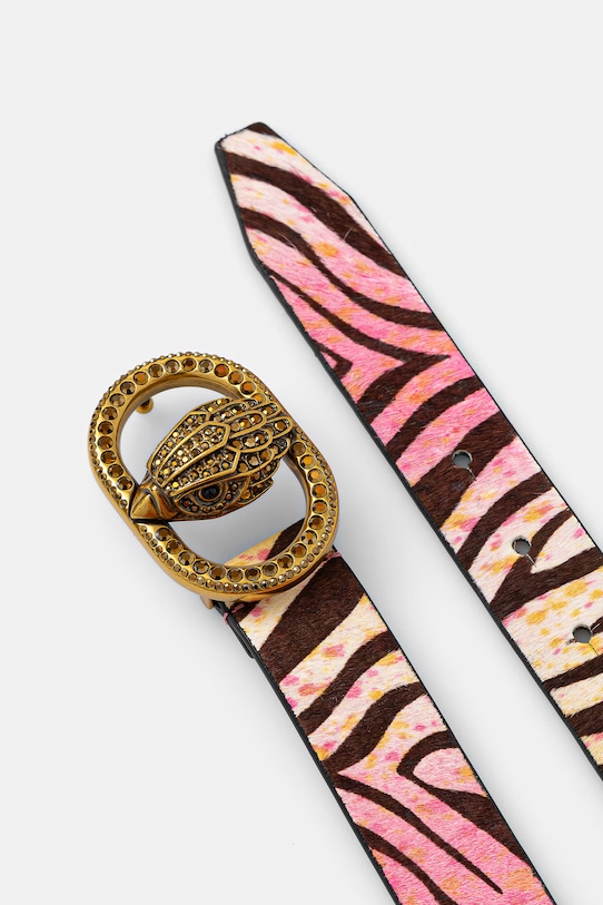 Kurt Geiger London pasek damski skórzany Chelsea 30 Belt 5255957209 różowy SS26