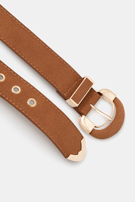 Morgan pasek damski 3LION brązowy SS26