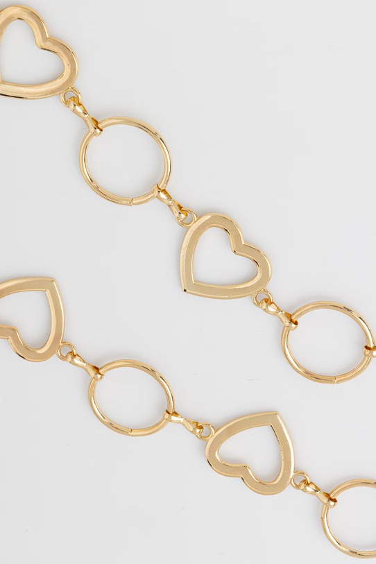 Morgan pasek damski 3MELOVE złoty SS26