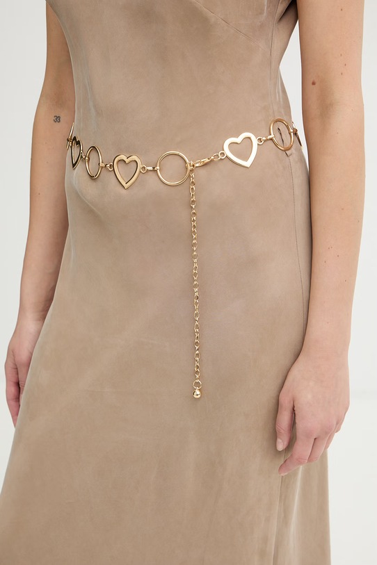 Akcesoria Morgan pasek damski 3MELOVE złoty