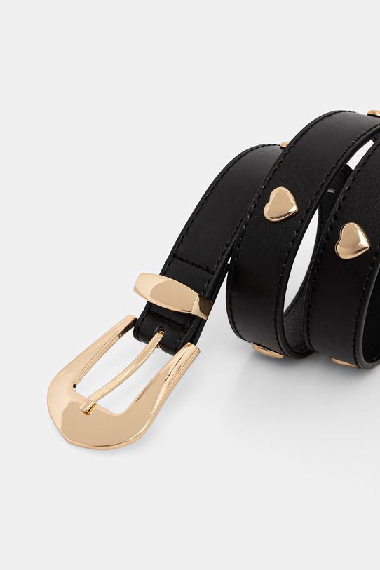 Morgan pasek damski 3STORY czarny SS26