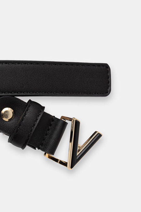 Valentino Bags pasek damski z imitacji skóry GLOW VCSA0256 czarny SS26