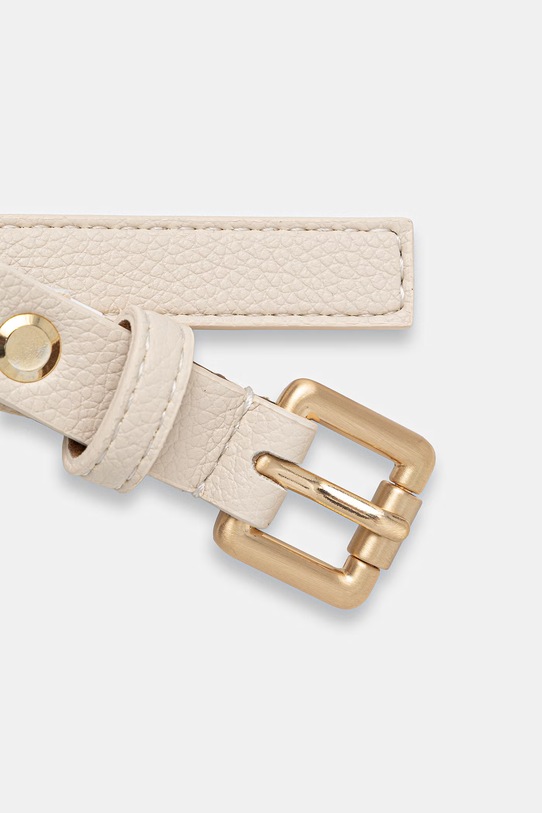 Valentino Bags pasek damski z imitacji skóry BLOOM VCSA0355 beżowy SS26