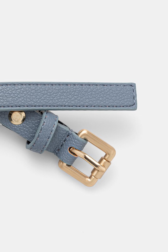 Valentino Bags pasek damski z imitacji skóry BLOOM VCSA0355 niebieski SS26