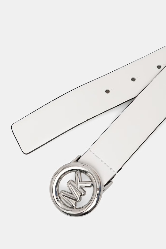 MICHAEL Michael Kors pasek damski skórzany 29MKWB551057 biały SS26