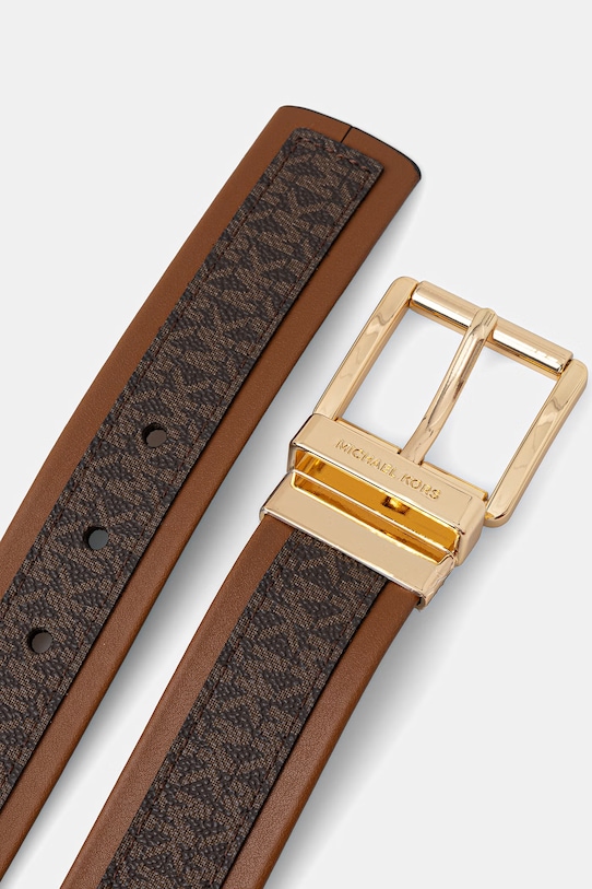 MICHAEL Michael Kors pasek damski skórzany 29MKWB557915 brązowy SS26