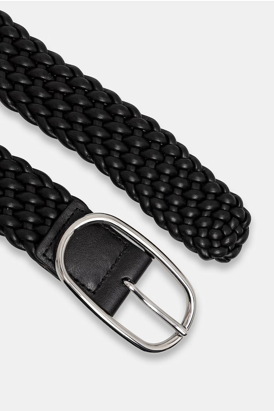 Sisley curea pentru femei, cu imitație de piele 6QAJWL03N negru SS26