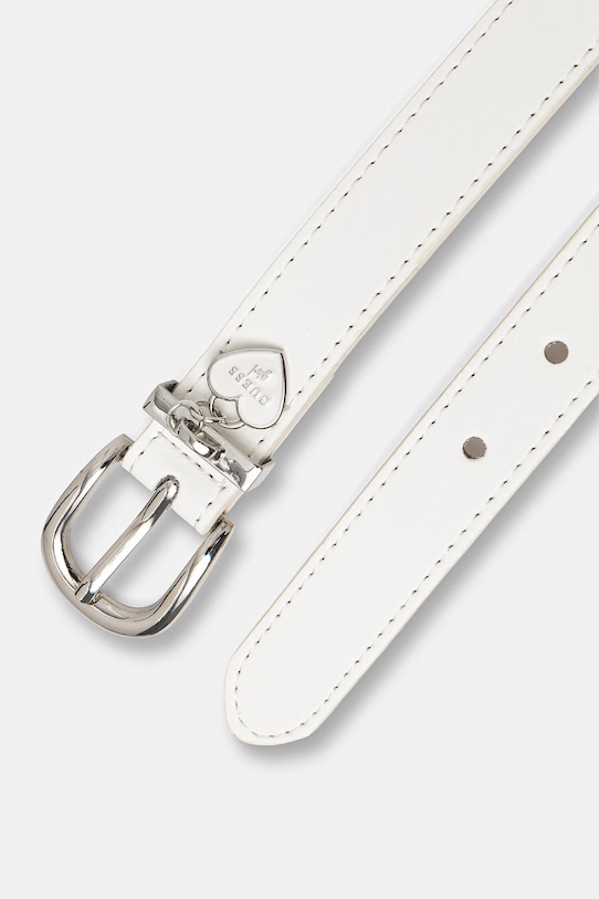 Guess pasek dziecięcy z imitacji skóry J6GZ27.WHEG0.PPY2.M biały SS26
