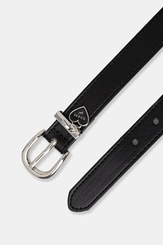 Guess pasek dziecięcy z imitacji skóry J6GZ27.WHEG0.PPY2.M czarny SS26