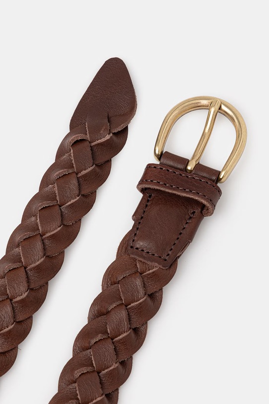 Kožený opasok Les Deux Victor 1001840 hnedá SS26