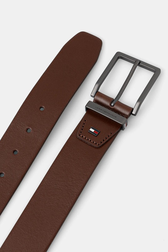 Tommy Hilfiger pasek skórzany AM0AM13943 brązowy SS26