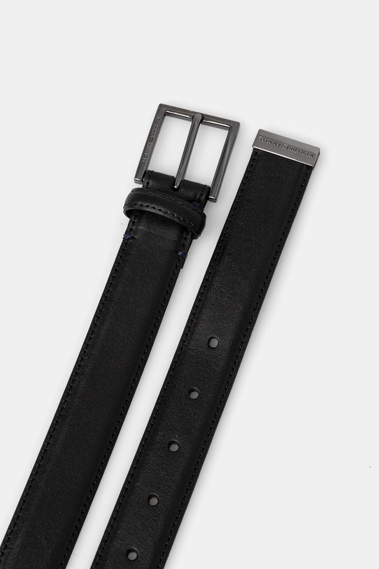 Tommy Hilfiger pasek skórzany AM0AM13944 czarny SS26