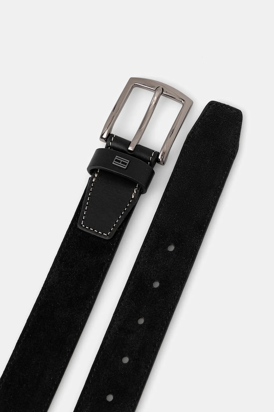 Tommy Hilfiger pasek skórzany AM0AM14080 czarny SS26