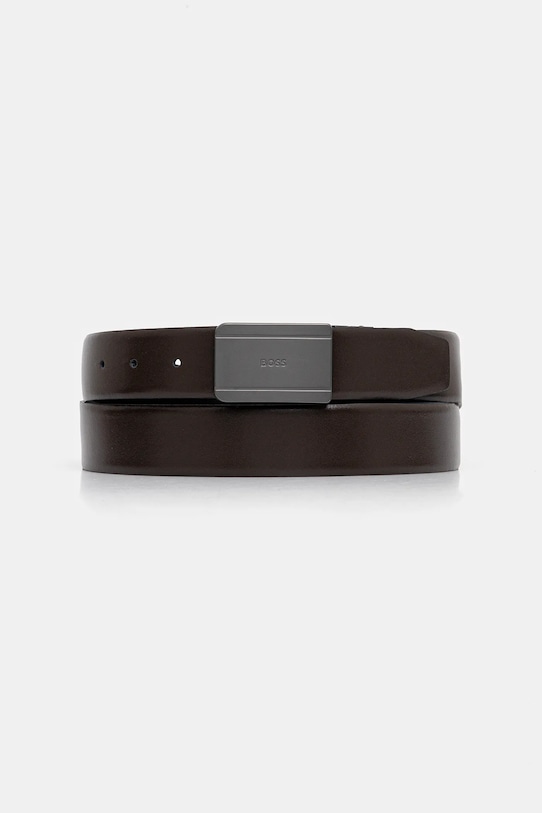 BOSS pasek skórzany Gifflet_Gb35_pp czarny 50558756