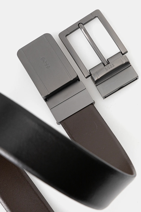 BOSS pasek skórzany Gifflet_Gb35_pp 50558756 czarny