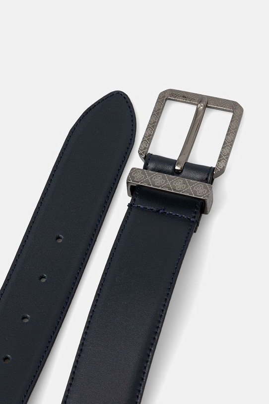 Δερμάτινη ζώνη Guess BM7848.P5440 σκούρο μπλε SS26