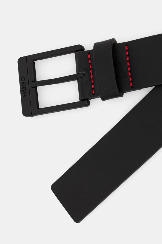HUGO ремінь чоловічий шкіряний Glenon_Sz35 50558785 чорний SS26