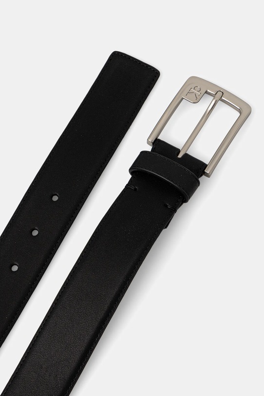 Δερμάτινη ζώνη Calvin Klein LV04D7040G μαύρο SS26