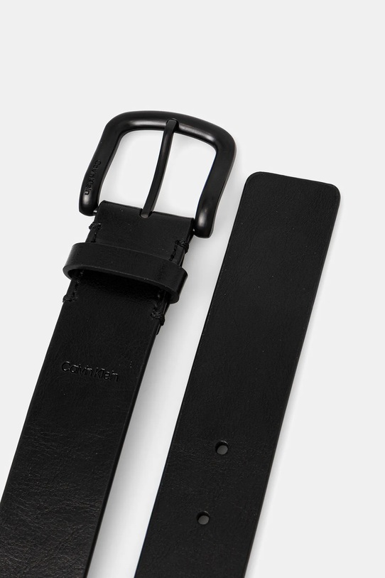 Δερμάτινη ζώνη Calvin Klein LV04D7041G μαύρο SS26