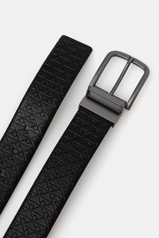 Αναστρέψιμη δερμάτινη ζώνη Calvin Klein LV04D7042G μαύρο SS26