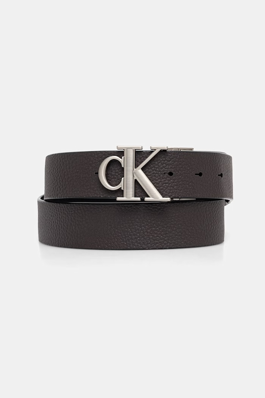 Calvin Klein dvostrani remen za muškarce kožni LV04D7049G crna SS26