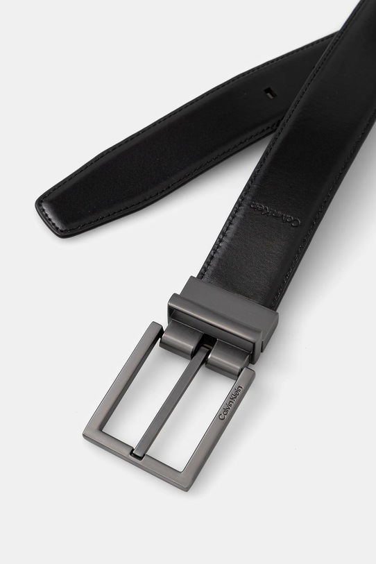 Calvin Klein pasek skórzany dwustronny LV04D7052G czarny SS26