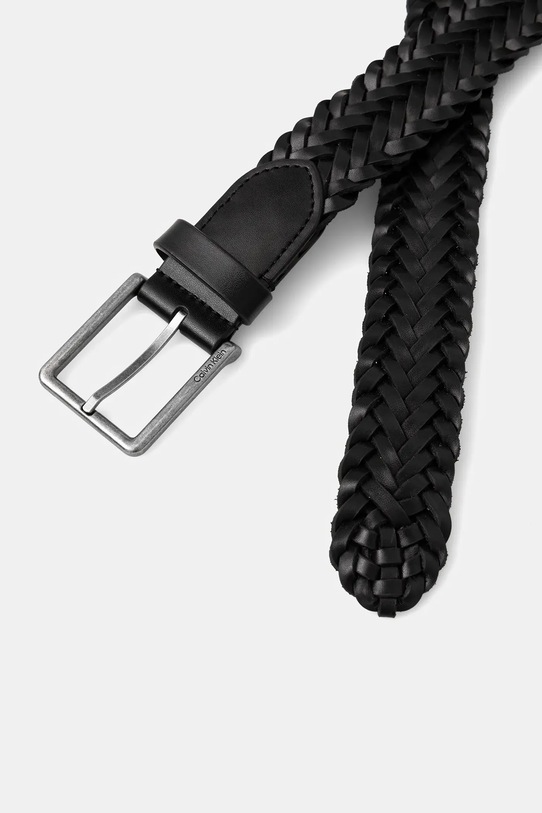 Usnjen pas Calvin Klein LV04D7053G črna SS26