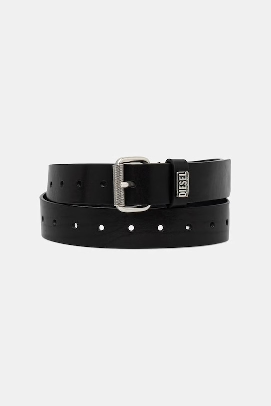 Diesel pasek męski skórzany B-BISCOTTO-LOOP II czarny X10554.P8789